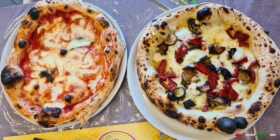 Итальянская пицца ресторане в Помпеях